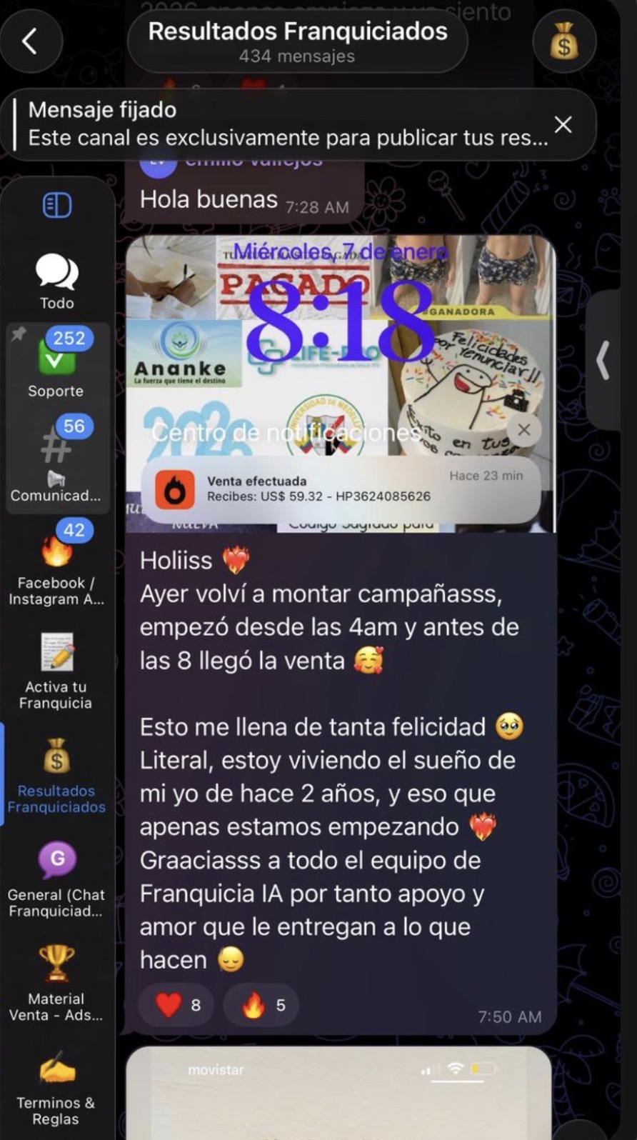 Testimonio real 1 de franquiciados